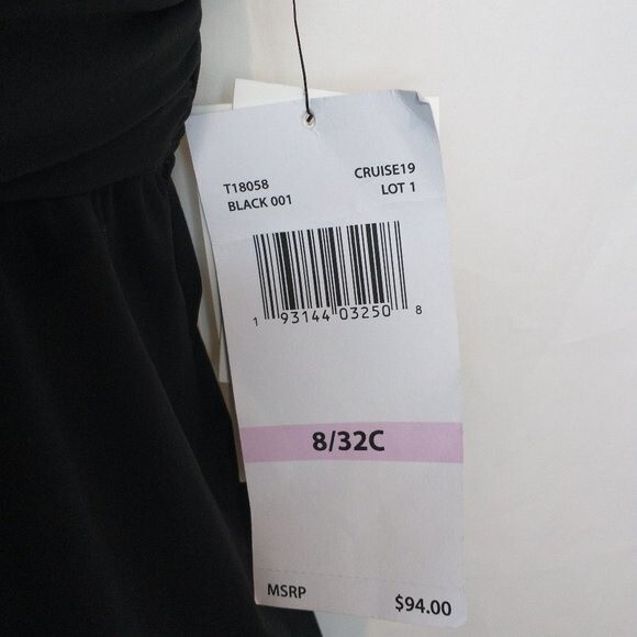 Coco Reef Tankini Top 8/32C Contours Gemma Black Coastal Edge Aztec New - Picture 6 of 10